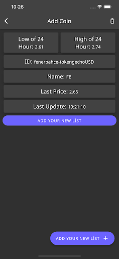 Crypto Alarm Screen 3