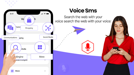 Voice sms typing: SMS by voice