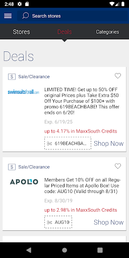 MaxxSouth Rewards Screenshot 2 - AppWisp.com