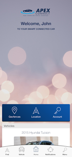 Android application Apex Connect GPS screenshort