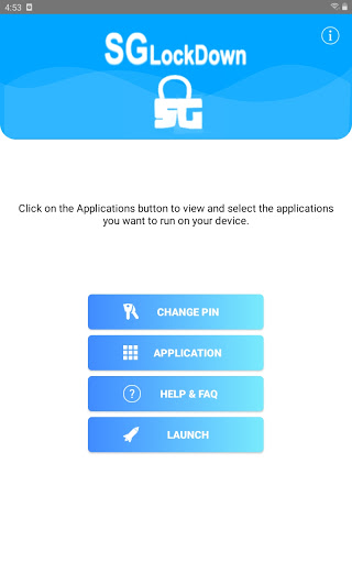 Android application SG-LockDown screenshort