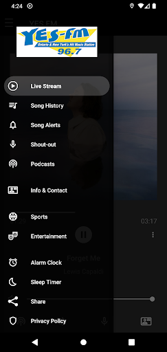 96.7 YES-FM Radio Screen 3
