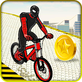 Super Hero Rooftop BMX Bicycle Stunts icon