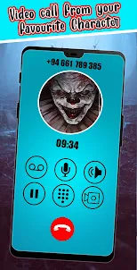 Scary Clown Fake Video Call