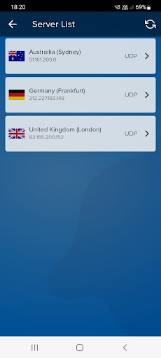 IP Freedom VPN - Mobile/Tablet Screen 2