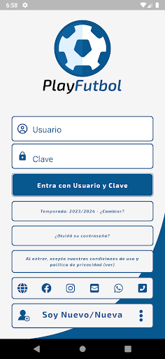 PlayFutbol Screen 2