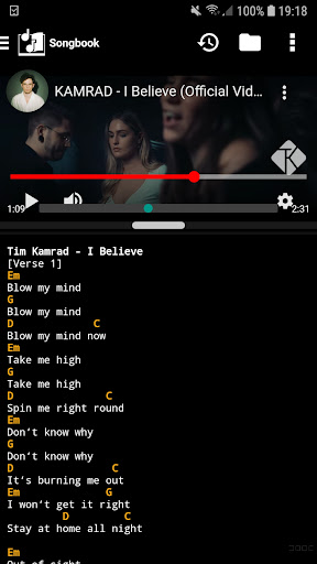 Screenshot of s.mart Song Analyzer (Chords)