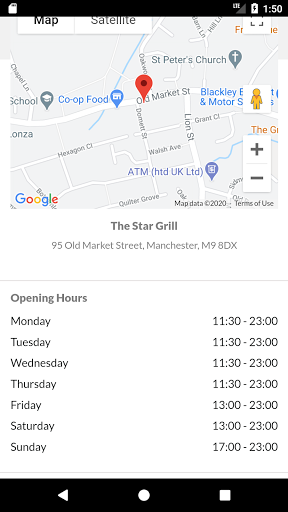 The Star Grill Screen 2