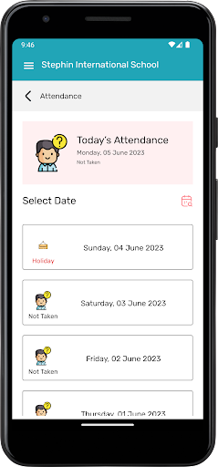 Android application Stephin International School screenshort