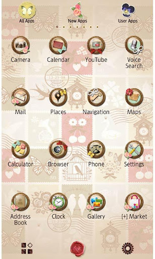 Vintage Stamps for +HOME Screen 2