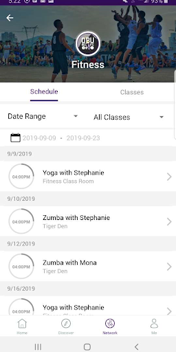 Android application Ouachita RecLife screenshort