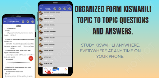 Kiswahili: Topical Questions Screen 3
