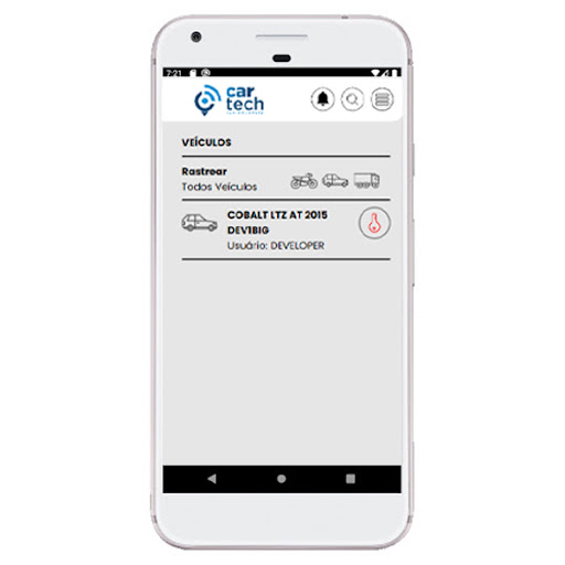Android application Unicar Rastreador screenshort