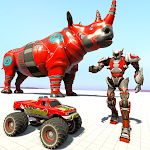 Cover Image of ดาวน์โหลด Wild Rhino Robot Monster Truck Robot Games 1.0.4 APK