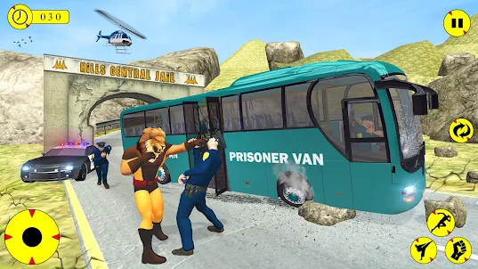 Lion Prison Escape Crime Shoot