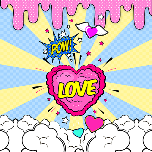 Heart Love Pop Art - Wallpaper logo