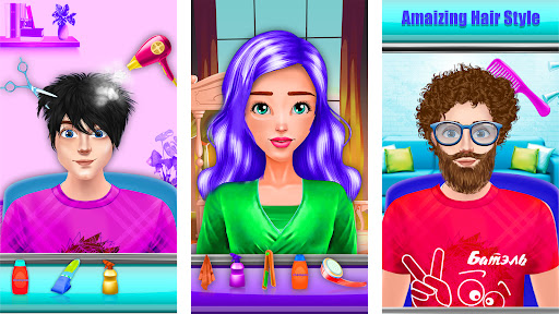 Android application Barber Beard & Hair Salon Game screenshort