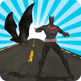 Multi Bat Hero vs city police icon