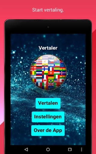 Android application Vertaler 4 talen screenshort