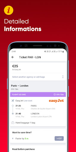 Last Minute Flight Booking App Screen 3
