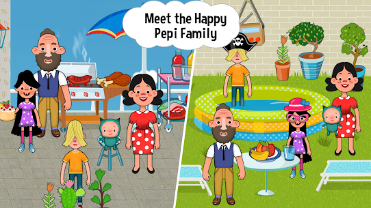 Pepi House: Happy Family MOD APK (الكل مفتوح، تسوق مجاني) 5