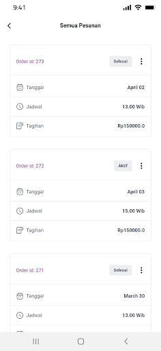 Jasakita Vendor Screen 2