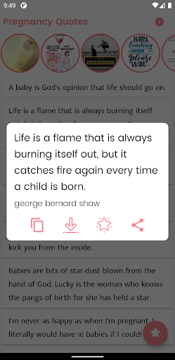 Pregnancy Quotes and Sayings Screen 2