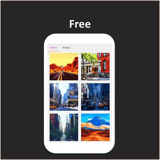 Color by Number - road Screen 2