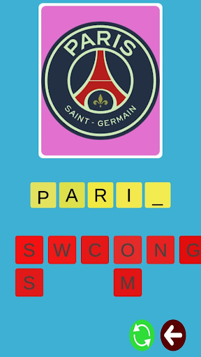 Android application quiz èquipe screenshort