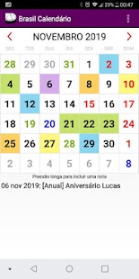 Almanac 2024 Holiday Calendar Screenshot