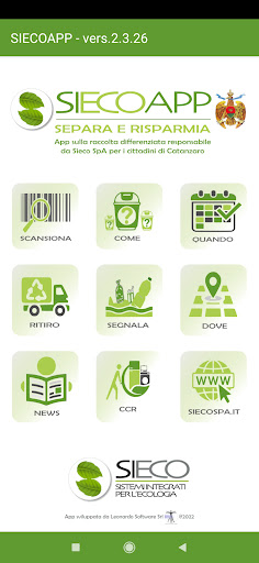 Android application SiecoApp by Sieco SpA screenshort