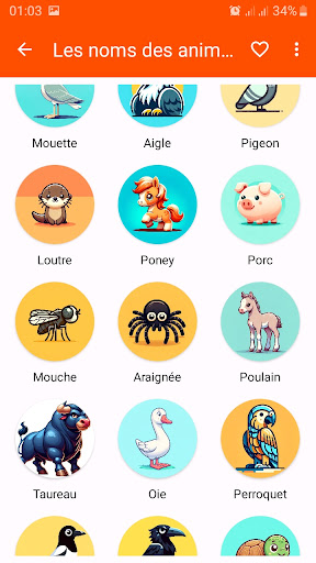 Les animaux en français Screen 3