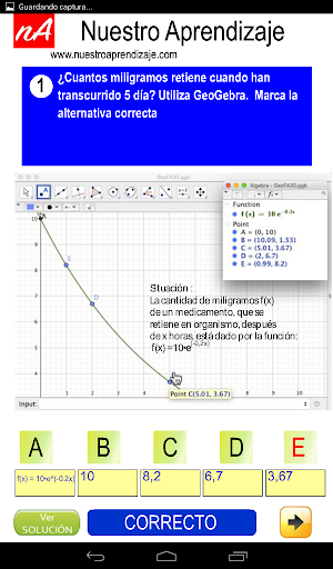 Aplican modelo exponencial en Screenshot