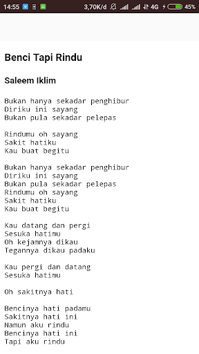 Lirik Saleem Iklim Offline