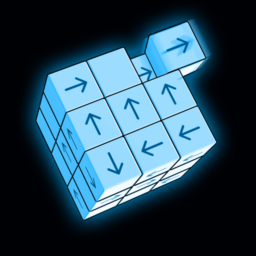 Tap to Unblock 3d Cube Away Logo