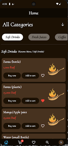Karame Food Screenshot