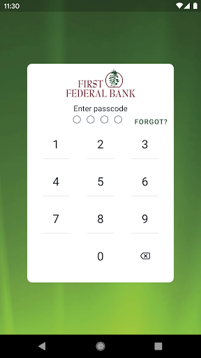 Android application First Federal Bank Tuscaloosa screenshort