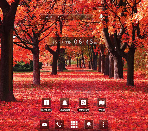Android application Autumn Trees Theme screenshort