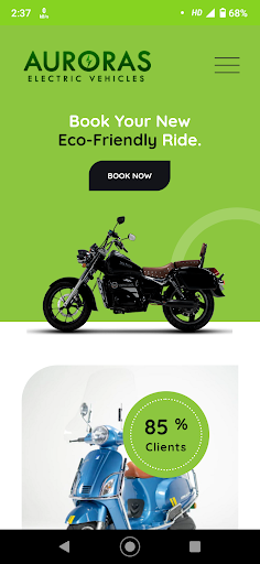 Android application Auroras EV screenshort
