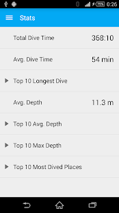 Dive! Log! Screenshot