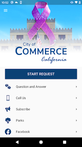 Android application Ask Commerce screenshort