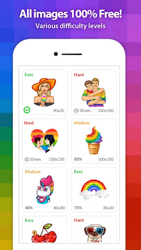 Screenshot of LGBT Color by Number