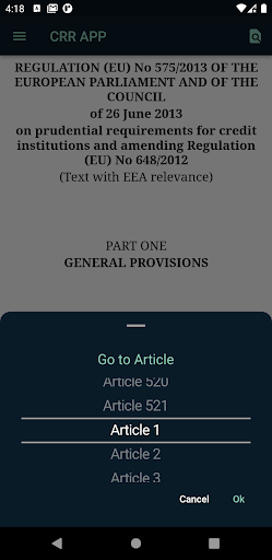 CRR App Screen 2