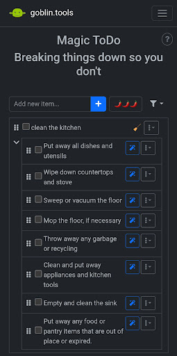Goblin Tools Screen 3