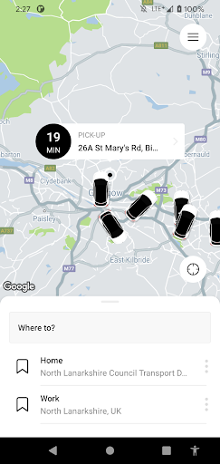 North Lanarkshire Private Hire Screen 2