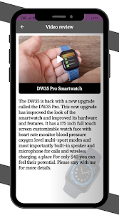 DW35 Pro Smartwatch Guide