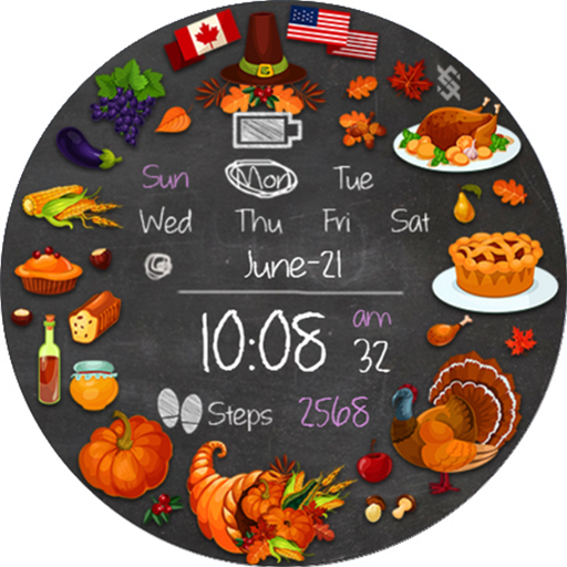 BFF2- Thanksgiving day Turkey logo