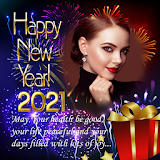 Happy New Year Photo Frame 2021 New Year Greetings icon