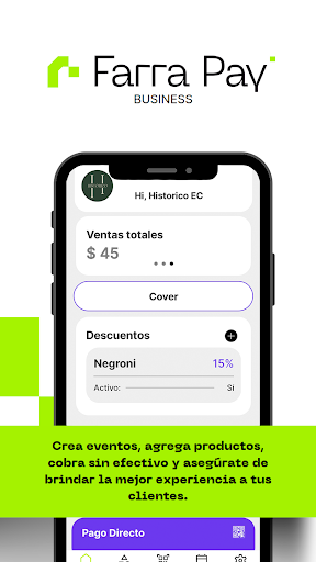 Android application Farrapay Business screenshort