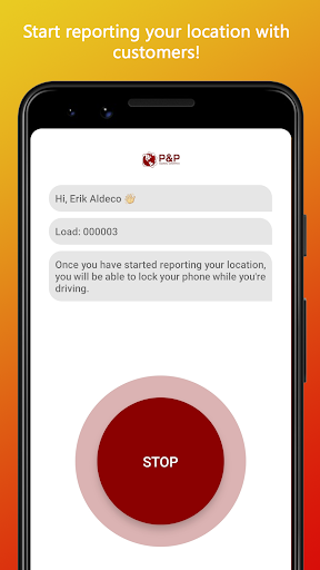 P&P Tracking Screen 3